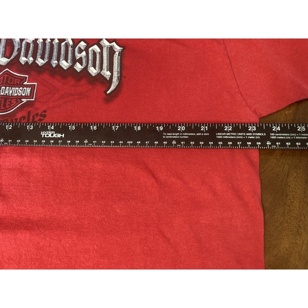 Harley Davidson Bayside Portsmouth, Va. Red T-shirt Mens L Civil War Ships - Picture 6 of 10